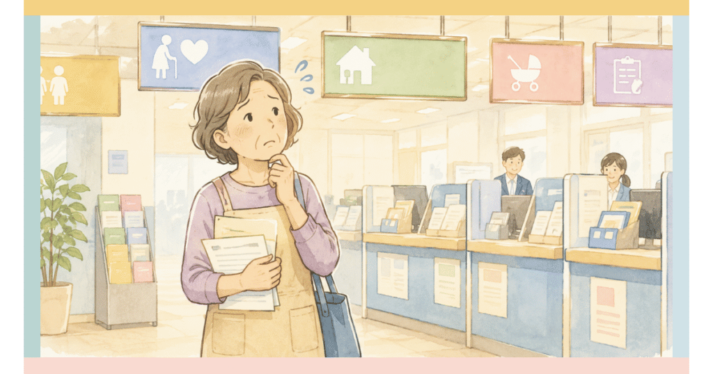 介護の相談を、どう話していいか分からずに困っている女性
