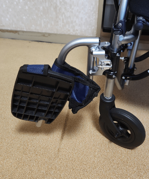 車椅子の足おき部分の写真